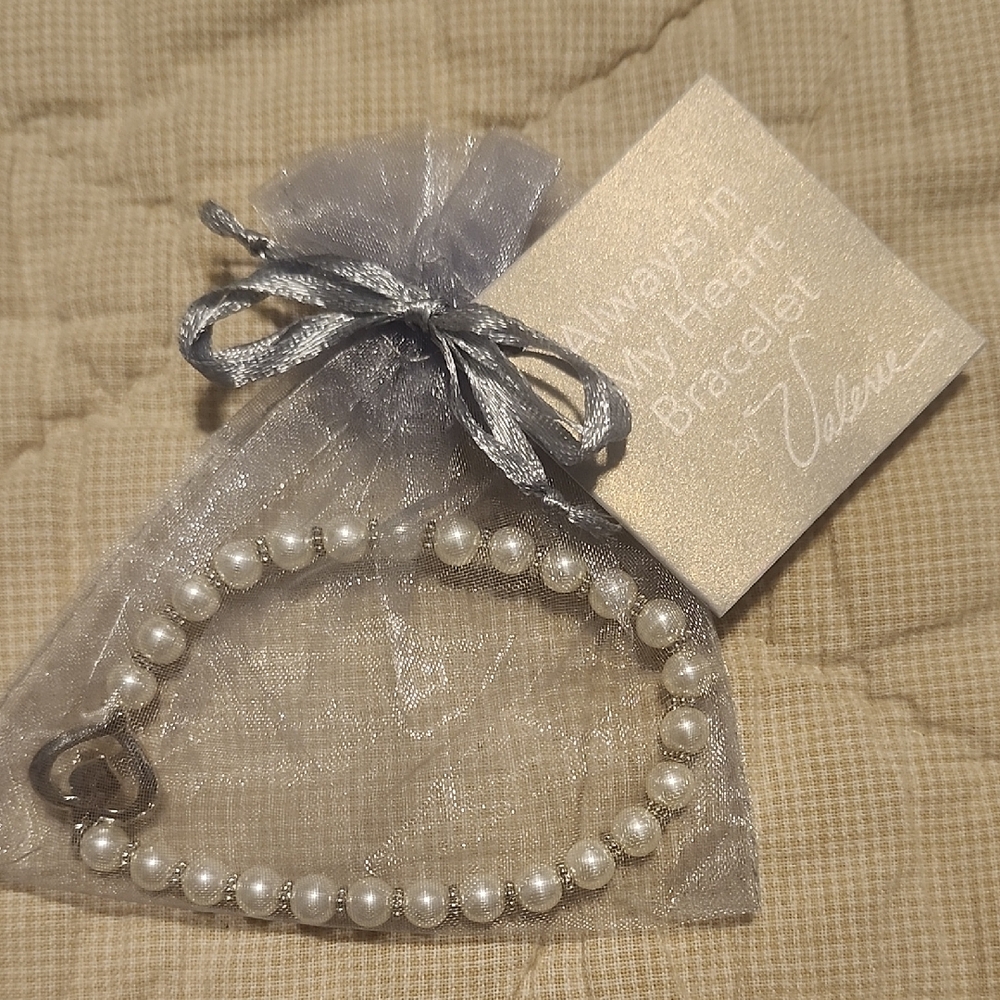 Valerie Silver Pearl Bracelet